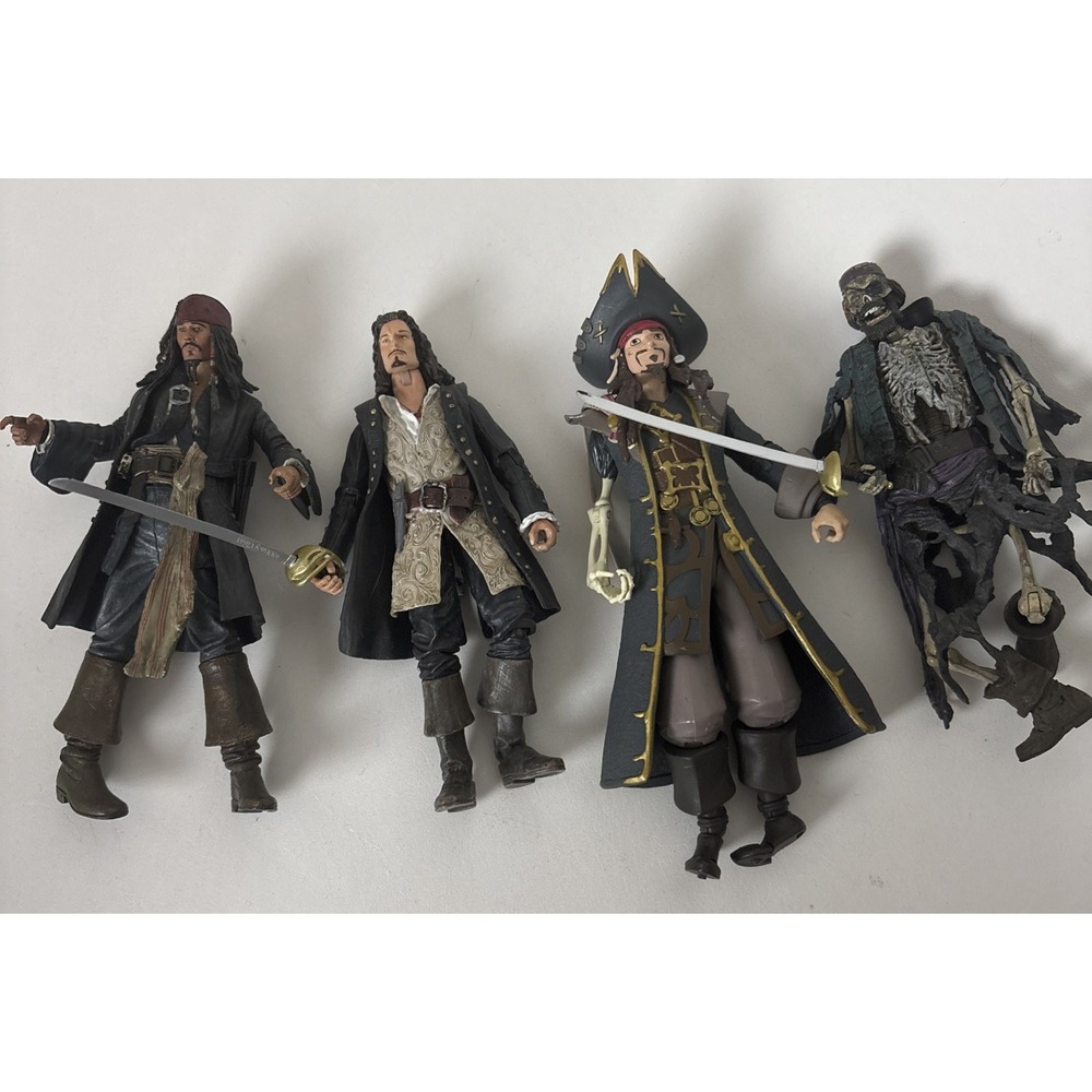 Pirates Of The Caribbean toy lot Jack Sparrow Will Dead Pirate Figures